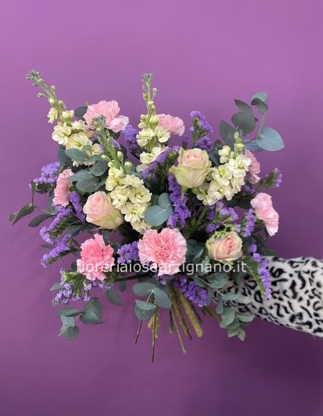 NEBULA: BOUQUET FIORI MISTI ROSA -STANDARD