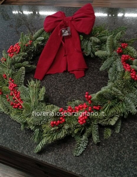 GHIRLANDA DI NATALE - ROSSO